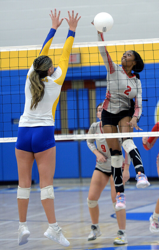 High school girls 2024 in volleyball shorts